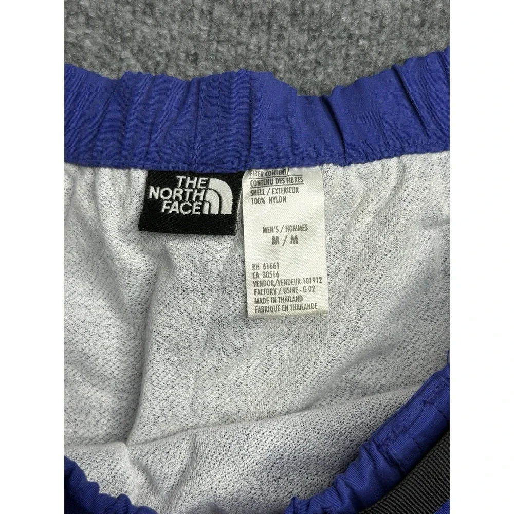 The North Face Mens Class V Belted Shorts Blue Nylon Hiking 4 Inch Inseam M